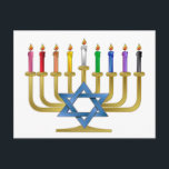 Hanukkah Rainbow Candles Gold Menorah Feiertagspostkarte<br><div class="desc">Sie sehen die Lee Hiller Designs Sammlung von Zuhause und Office-Dekor,  Bekleidung,  Geschenke und Sammlerstücke. Zu den Designs zählen Lee Hiller Fotografy und Mixed Media Digital Art Collection. Sie können ihre Naturfotografie unter http://HikeOurPlanet.com/ ansehen und ihrem Wanderblog im Hot Springs Nationalpark folgen.</div>