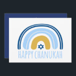HANUKKAH Rainbow Menorah Dreidel Greeting Card<br><div class="desc">Unsere Rainbow Menorah Hanukkah Grußkarte hat ein beliebtes Rainbow Design,  das drehe zu einer fröhlichen Hanukka/ Chanukah Menorah. Dieses moderne Design ist eine schöne,  lustige Art,  Familie und Freunden ein Happy Hanukkah im Stil zu wünschen. Text auf der Rückseite kann personalisiert/verändert Anfragen: Nachricht oder E-Mail BestDressedBread@gmail.com Glücklich Hanukkah!</div>