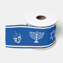 Hanukkah Ribbon | Menorah, Stern von David, Dreide