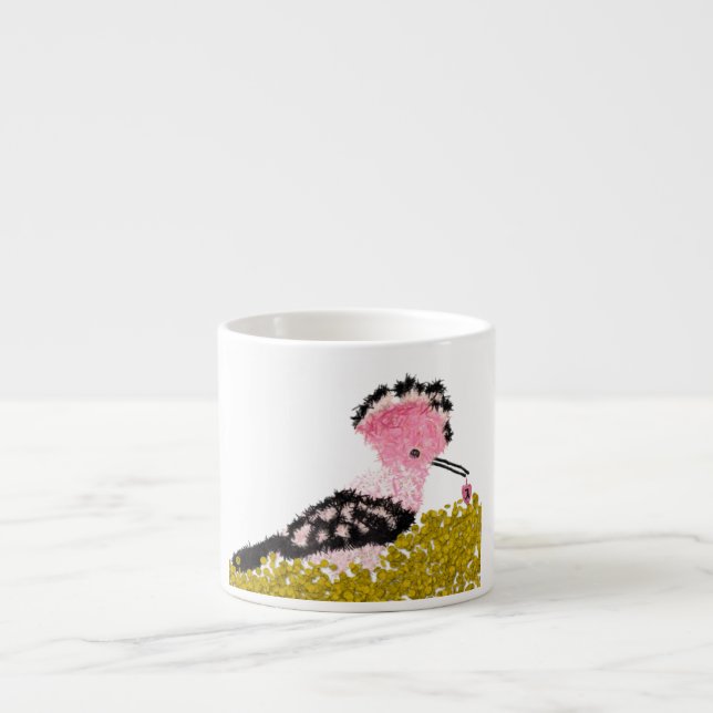 Hanukkah rosa dreiel gelt und hoopoe espressotasse (Vorderseite)