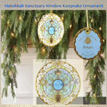 Hanukkah Sanctuary Window Keramik