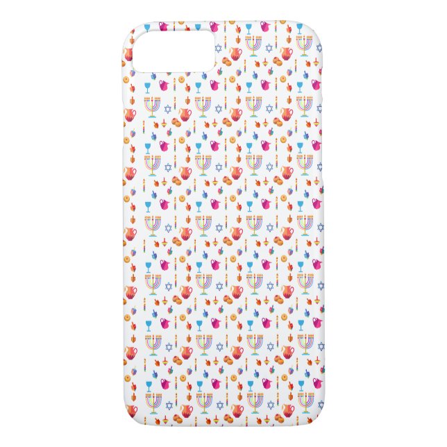 Hanukkah Schöne jüdische Feriendekoration Case-Mate iPhone Hülle (Rückseite)