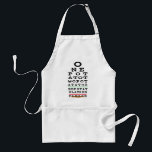 Hanukkah Schürze One Potato, Two Potato, Eye Chart<br><div class="desc">Eine "One Potato, Two Potato, eye chart" Schürze der Standardgröße. Ein tolles Geschenk für sich und macht auch ein tolles Gastgeber/Hostess Geschenk! Sie können auch andere Schürze Farben und Größen für dieses Design wählen. Dieses Design kann auf andere Zazzle Produkte übertragen werden. Stellen Sie sicher, dass Sie das Design anpassen...</div>