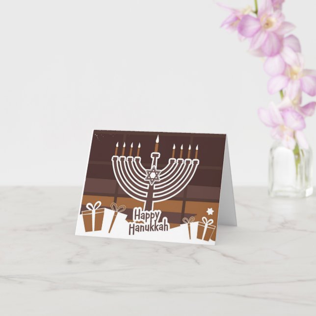 Hanukkah sendet Liebe Grußkarte Karte (Orchidee)