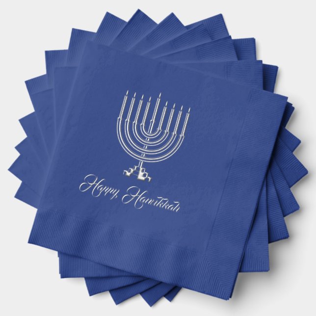 Hanukkah Servietten Mit Folie (Insitu (Gestapelt))