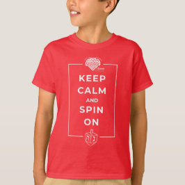 Hanukkah-Shirt für Kinder - "Bleib ruhig und dreh  T-Shirt
