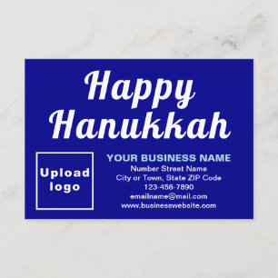 Hanukkah Small Blue Flat Grußkarte Karte