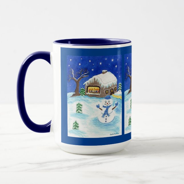 Hanukkah Snowman Mug (Gauche)