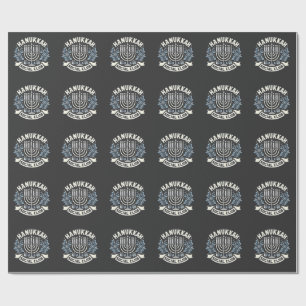 Hanukkah Social Club Funny Jewish Hanukkah Geschenkpapier