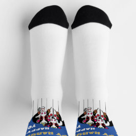 Hanukkah Socks "Happy MOO Year" Socken
