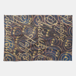 Hanukkah Spinning Golds Geschirrtuch