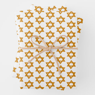 HANUKKAH STAR DAVID Jüdisches Holiday Set of Geschenkpapier Set