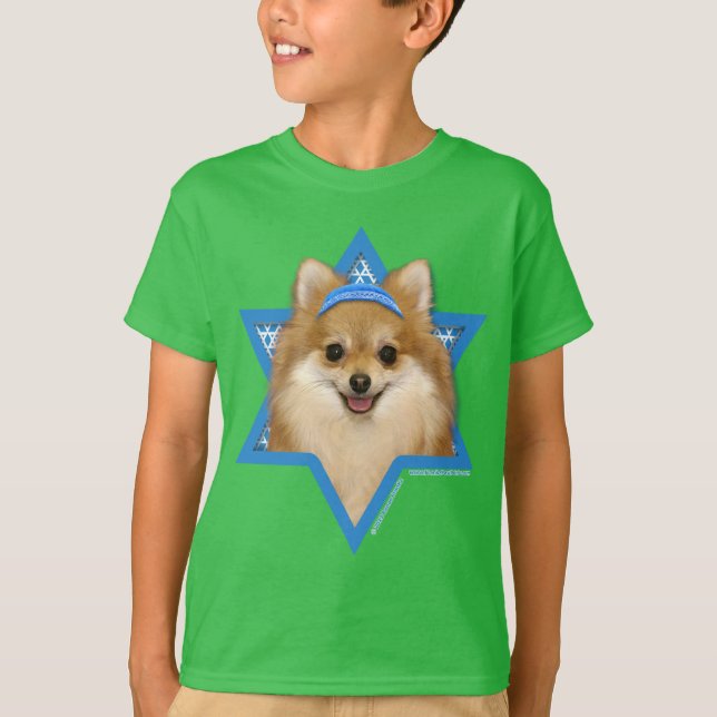 Hanukkah Star von David - Spitz T-Shirt (Vorderseite)