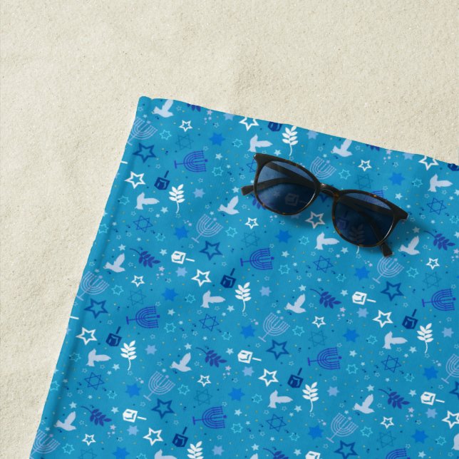Hanukkah Stars Beach Handtuch (Beispiel)