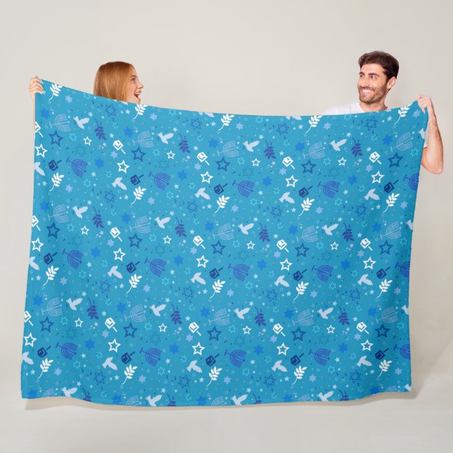 Hanukkah Stars Fleece Blanket (Beispiel)