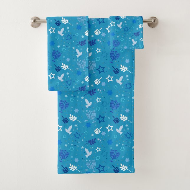 Hanukkah Stars Handtuch Set (Insitu)