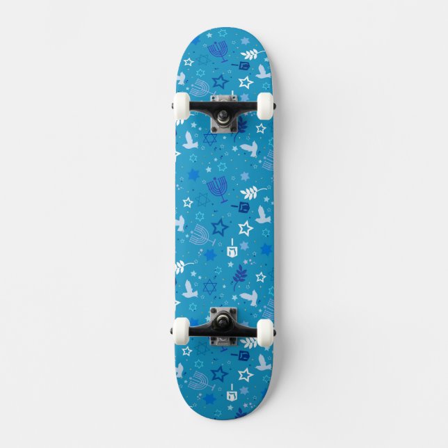 Hanukkah Stars Skateboard (Vorderseite)