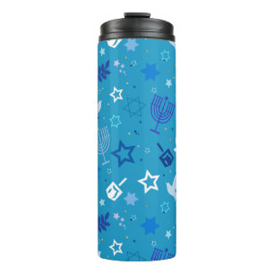 Hanukkah Stars Thermal Tumbler Thermosbecher