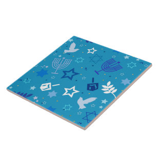 Hanukkah Stars Tile Fliese