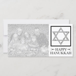 Hanukkah : Stern der david Fotokarte Feiertagskarte