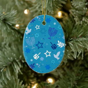 Hanukkah-Sterne-Ornament Keramik Ornament