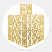 Hanukkah Stickers (1 1/2" oder 3")"Hanukkah Dreide