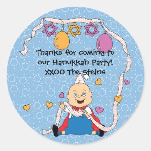 Hanukkah Stickers (1 1/2" oder 3" Personalisiert
