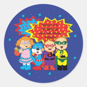 Hanukkah Stickers (1 1/2" oder 3") Super Heroes