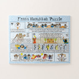 Hanukkah Story Puzzle 11 x 14 Übergroße Stücke