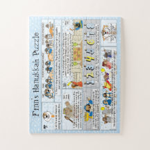 Hanukkah Story Puzzle 11 x 14 Übergroße Stücke