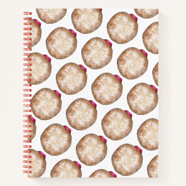 Hanukkah Sufganiyot Jelly Doughnut Donut Chanukah Notizbuch (Vorderseite)