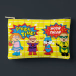 Hanukkah Super Friends Dreidel Accessory Pouch Zubehörtasche<br><div class="desc">Hanukka mit Super Friends, Dreidel Game Pouch. Alle Designelemente können bearbeitet werden. Ändern Sie bearbeitbaren Text mit Stil, Farbe und Größe Ihres bevorzugten Schriftartes. Füllen Sie den Beutel mit dreidimensionalen und spielen Sie Leckereien. Spiel an!! Happy Hanukka! Beutel Typ: Druck schneiden Nähen Kleines Zubehör Pouch Unsere Beutel sind in zwei...</div>