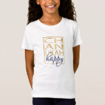 Hanukkah T - Shirt Chanukah Gold<br><div class="desc">Hanukkah T - Shirt "Chanukah Gold" Personalisieren durch Löschen "glücklich" und Hinzufügen Ihrer eigenen Nachricht. Verwenden Sie Ihren bevorzugten Schriftart Stil, Größe und Farbe. Das goldfarbene Rechteck und die Buchstaben "CH AN UKAH" können verschoben und vergrößert werden. Wählen Sie aus über 100 Shirts, um dieses Design anzuwenden. Wählen Sie aus...</div>