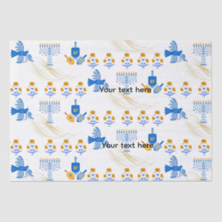 Hanukkah-Taschentücher Papier – Menora, Taube, Dre