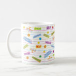 Hanukkah Tasse "Chanukah Party"<br><div class="desc">Farbenfrohe Hanukkah Tasse. "Party Chanukah" Chanukah Tasse. Schaffen Sie ein einfaches Geschenk, indem Sie der Tasse ein paar Goodies hinzufügen, sie in Zellophan einwickeln und mit einem Bogen Krawatte geben. Viel Spaß! Danke, dass ihr angehalten und vorbeigekommen seid! Viel geschätzt. Happy Chanukah/Hanukkah! Stil: Klassische Tasse Geben Sie eine maßgeschneiderte Tasse...</div>