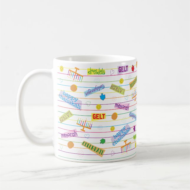 Hanukkah Tasse "Chanukah Party" (Links)