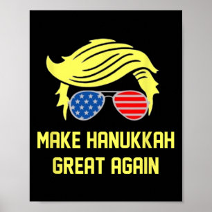 Hanukkah wieder groß Trump 47 Hanukkah Miracl Poster
