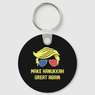 Hanukkah wieder groß Trump 47 Hanukkah Miracl Schlüsselanhänger
