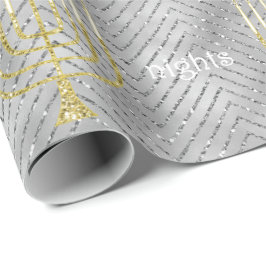 Hanukkah Wrapping Paper "Elegant Menorah" Geschenkpapier