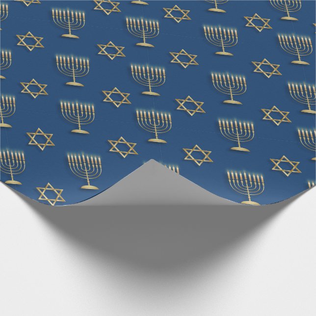 Hanukkah Wrapping Paper Geschenkpapier (Ecke)