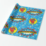 Hanukkah Wrapping Paper "Judah Super Hero" Geschenkpapier<br><div class="desc">"Hanukkah Judah Super Hero". Hoffentlich gefällt Ihnen unsere neue Hanukkah Happy Geschenkpackung mit einem sich wiederholenden Muster unseres "Judah unser Super Helden". Die Preise variieren je nach Wahl zwischen 4 Papiertypen und 5 Papiergrößen.
Danke,  dass Sie anhalten und einkaufen. Sehr geschätzt! Chag/Happy Chanukah/Hanukkah!</div>