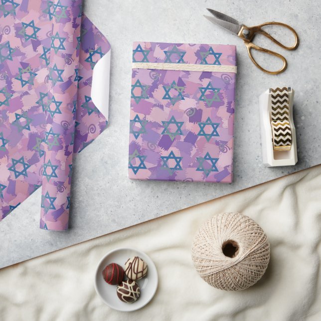 Hanukkah Wrapping Paper Party liefert Geschenkpapier (Kunsthandwerk)