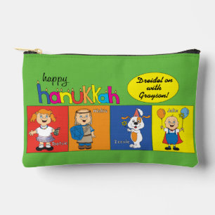Hanukkah Zeevie und Friends Dreidel Zubehörtasche