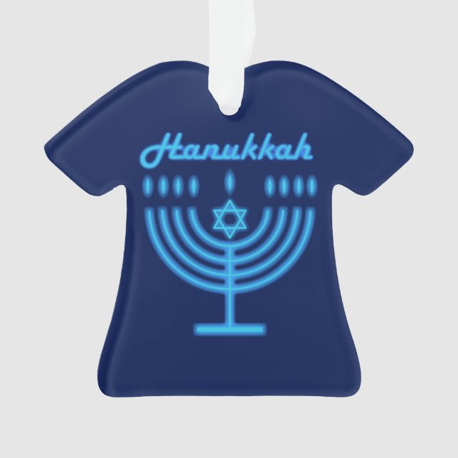 Hanukkiah Happy Hanoukka Juive Fête Menorah (devant)