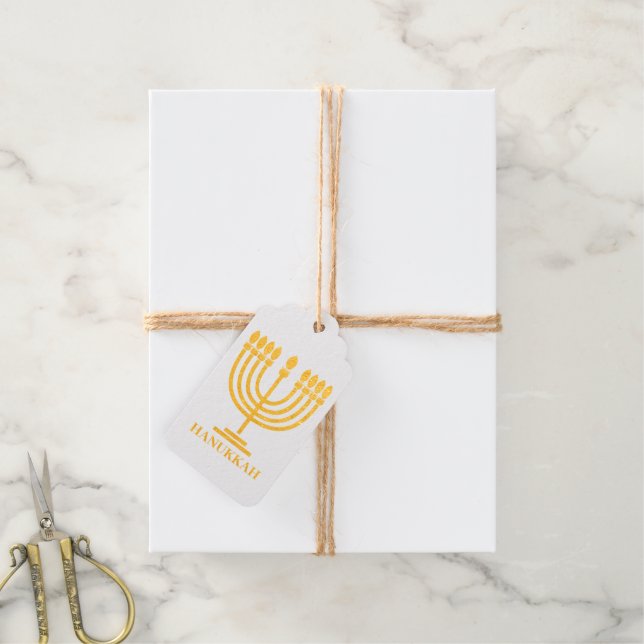 Hanukkiah Happy Hanukkah Jewish Holiday Menorah Geschenkanhänger (Mit Schnur)