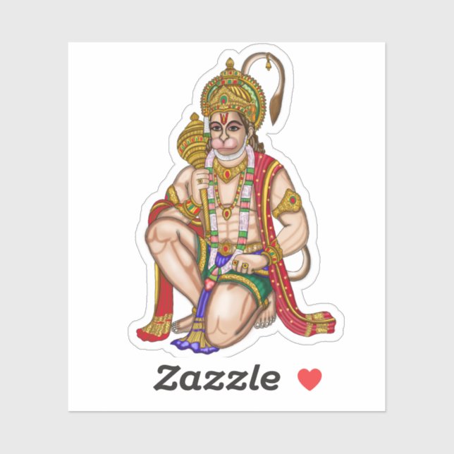 Hanuman-Aufkleber Aufkleber (Blatt)