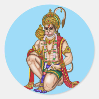 Hanuman-Aufkleber Runder Aufkleber