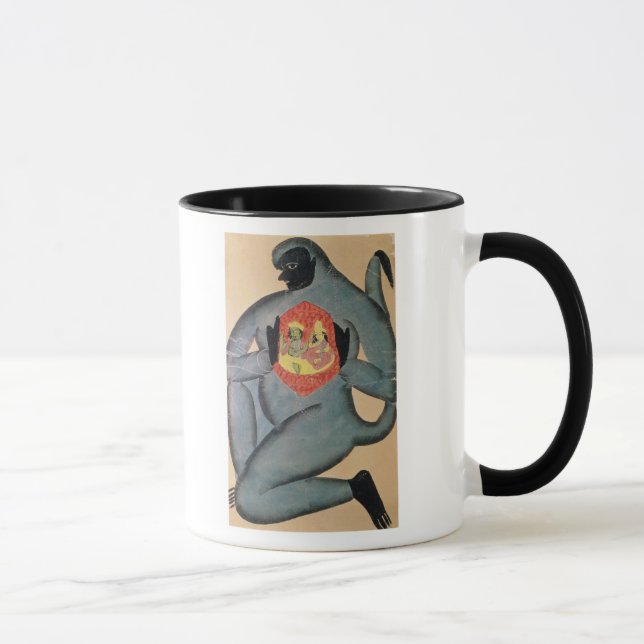 Hanuman, das Rama und Sita aufdeckt Tasse (Rechts)