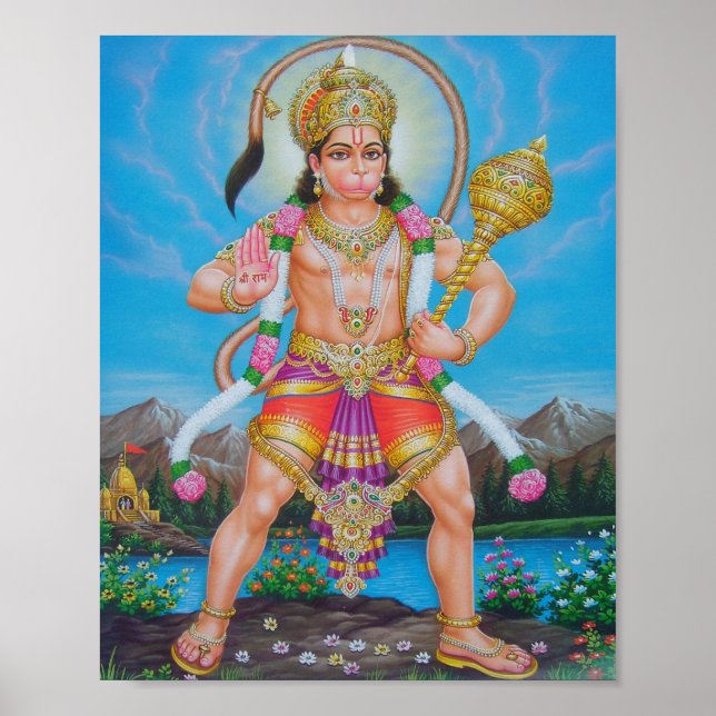 Hanuman, indian poster (Vorne)