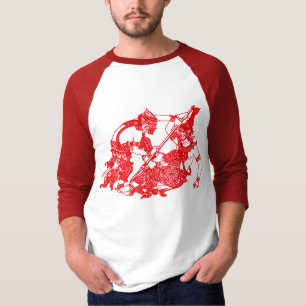 HANUMAN - KÄMPFEN DER BUDDHISTISCHEN U. HINDISCHE T-Shirt